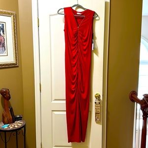 NWT zip front gown